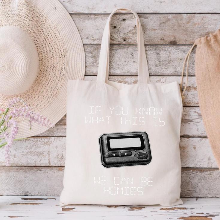 Retro Pager 90s Nostalgia Premium Tri-Blend Canvas Tote Bag Retro Pager 90s Nostalgia Premium Tri-Blend Canvas Tote Bag