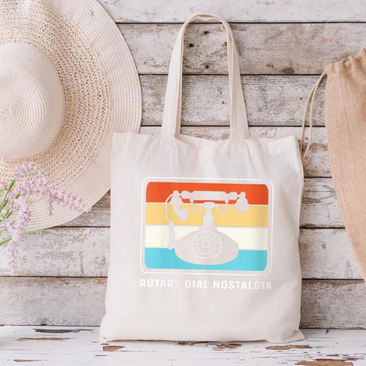 Retro Rotary Dial Nostalgia Dial Phone Canvas Tote Bag