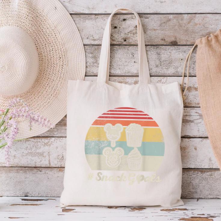 Retro Snack Goals Icon Nostalgia Canvas Tote Bag