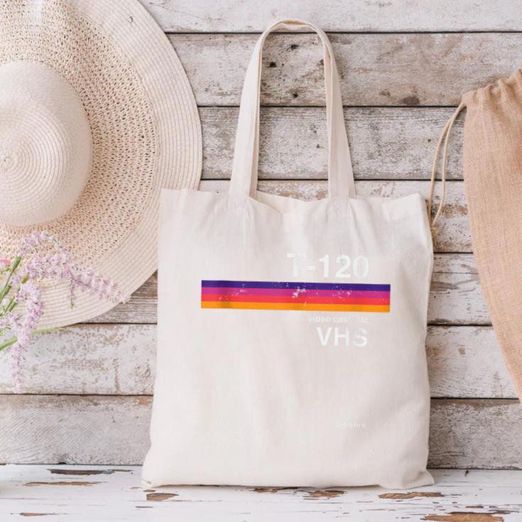 Retro VHS Tape 80s 90s Nostalgia For Movie Fans Canvas Tote Bag Retro VHS Tape 80s 90s Nostalgia For Movie Fans Canvas Tote Bag