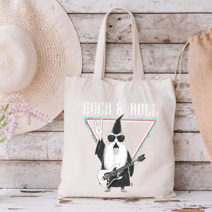 Rock & Roll Wizard Music Nostalgia Canvas Tote Bag Rock & Roll Wizard Music Nostalgia Canvas Tote Bag
