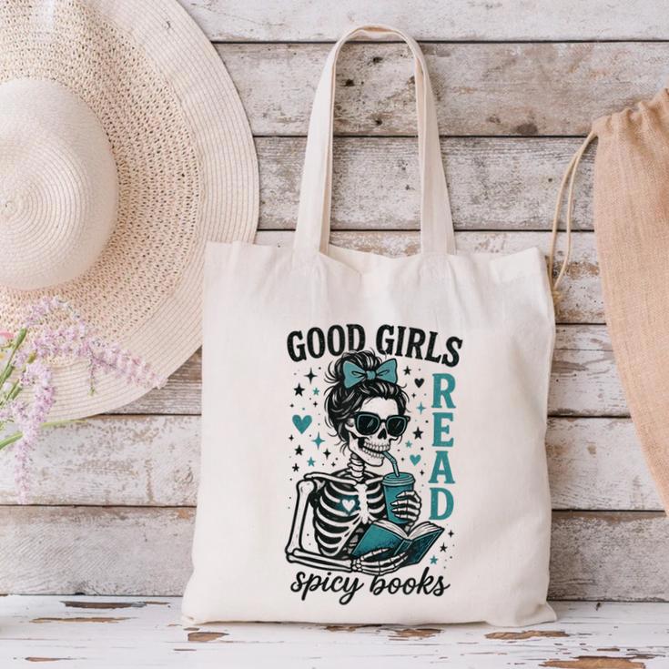 Romance Reader Good Girls Read Spicy Books Halloween Costume Canvas Tote Bag Romance Reader Good Girls Read Spicy Books Halloween Costume Canvas Tote Bag