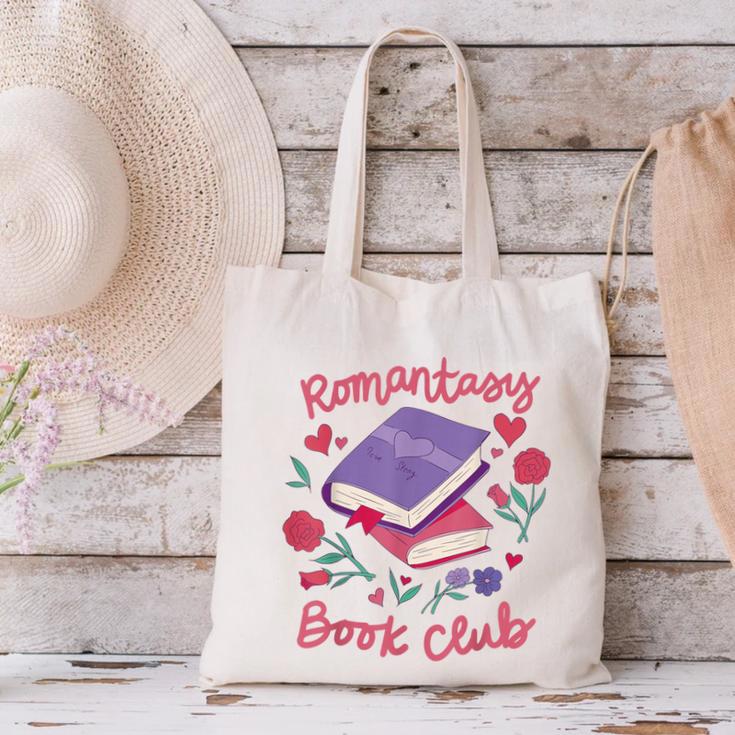 Romantasy Book Club Novel Reading Club Bibliophiles Fiction Canvas Tote Bag Romantasy Book Club Novel Reading Club Bibliophiles Fiction Canvas Tote Bag