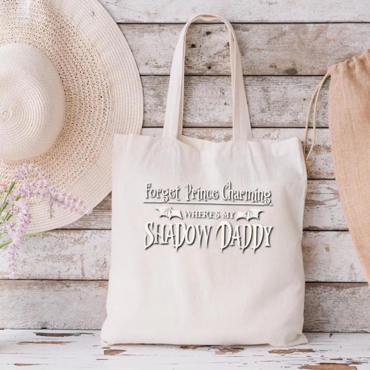 Romantasy Fantasy Romance Book Prince Charming Shadow Daddy Canvas Tote Bag