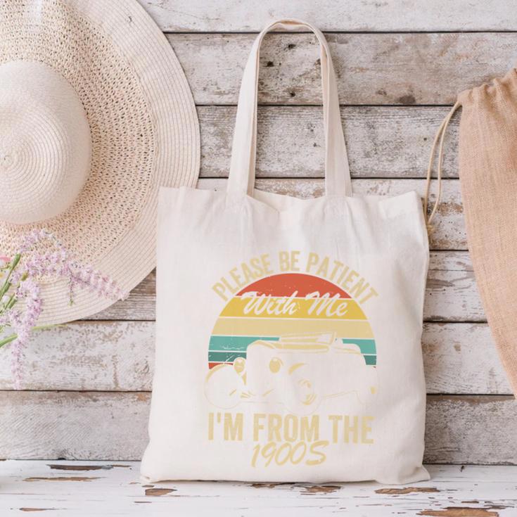 Sarcasm Retro Please Be Patient With Me I'm From The 1900s Premium Canvas Tote Bag Sarcasm Retro Please Be Patient With Me I'm From The 1900s Premium Canvas Tote Bag