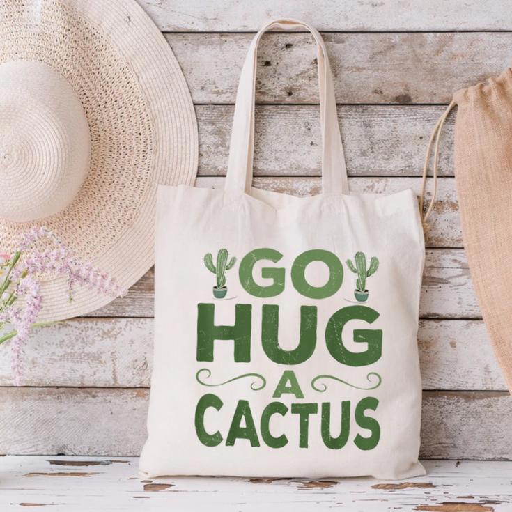 Sassy Saying Go Hug Cactus Introverts Sassy Quote No Hugs Canvas Tote Bag Sassy Saying Go Hug Cactus Introverts Sassy Quote No Hugs Canvas Tote Bag