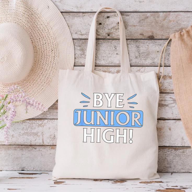 Say Goodbye To Junior High School Fun Graduation Canvas Tote Bag