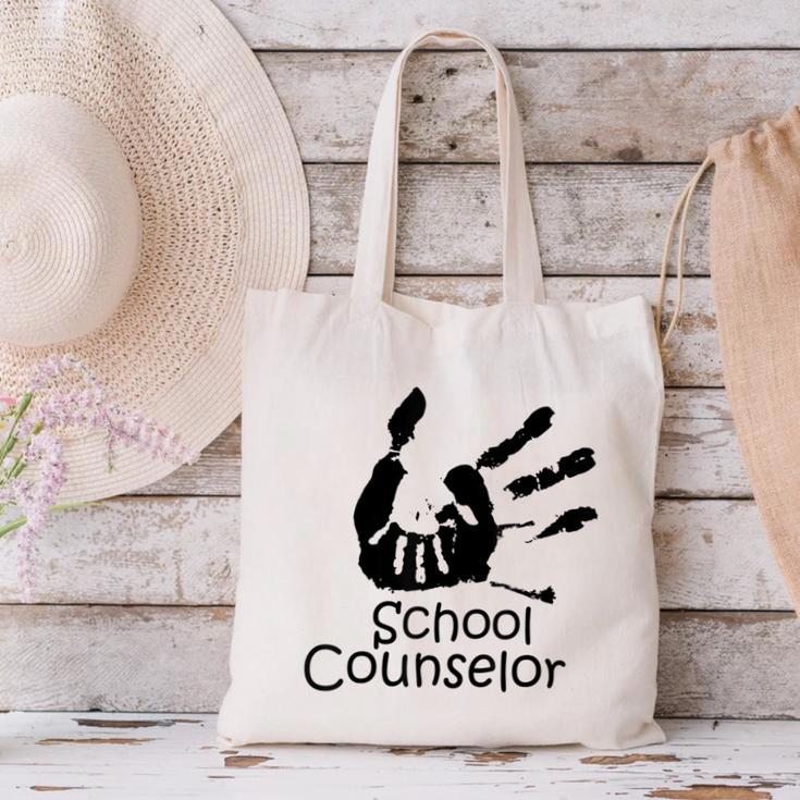 School Counselor t Shirt School Teacher Graduation Idea Canvas Tote Bag