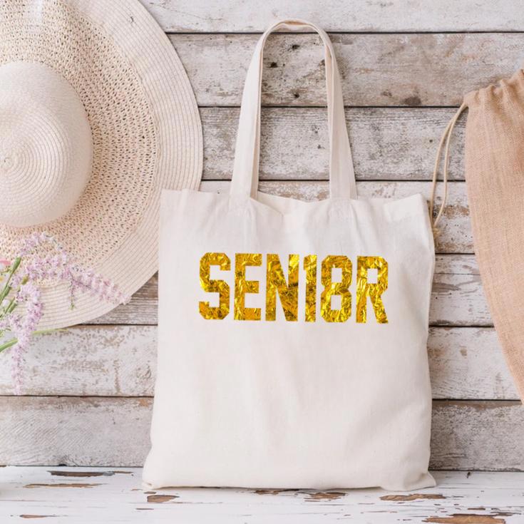SEN18R Senior 2018 High School Graduation Party T-Shirt Canvas Tote Bag