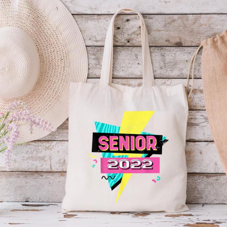 Senior 2022 Graduation Class Of 2022 Retro 90's Graduation Canvas Tote Bag
