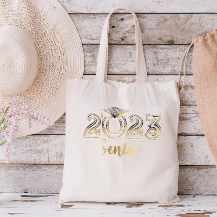 Senior 2023 Elegant Bling Graduation Senior 2023 Graduate Canvas Tote Bag