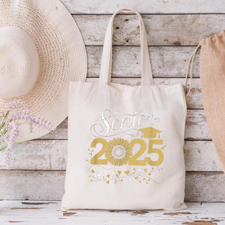 Senior 2025 Graduation Sunflower Class Of 2025 Canvas Tote Bag