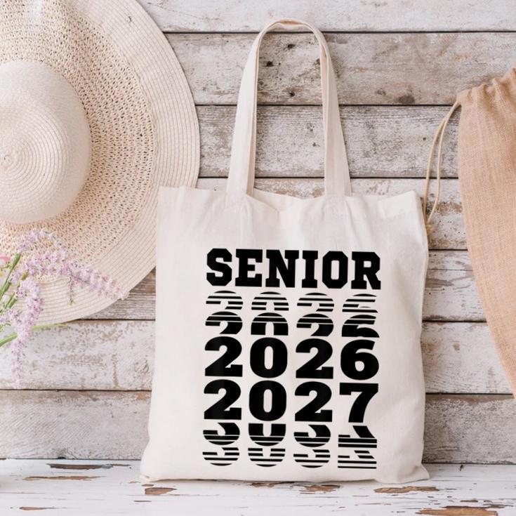 Senior 2026 2027 Class Of Graduation Canvas Tote Bag