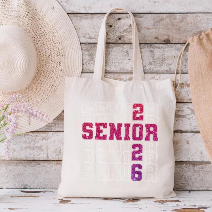 Senior 2026 Class Of 2026 Graduation 2026 Pink Girl Women Canvas Tote Bag