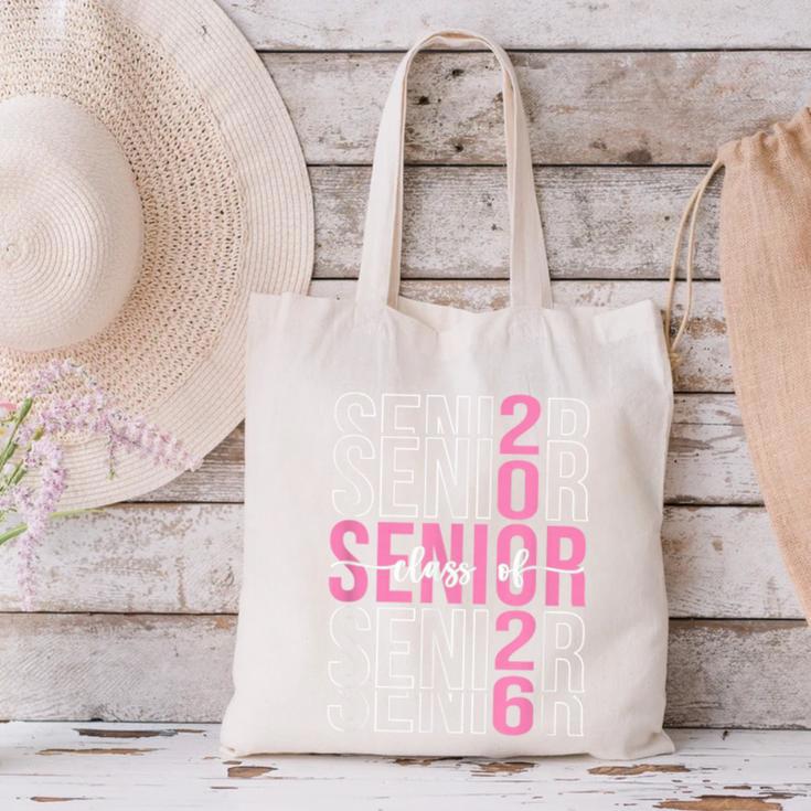 Senior 2026 Class Of 2026 Seniors Graduation 2026 Girl Women Canvas Tote Bag