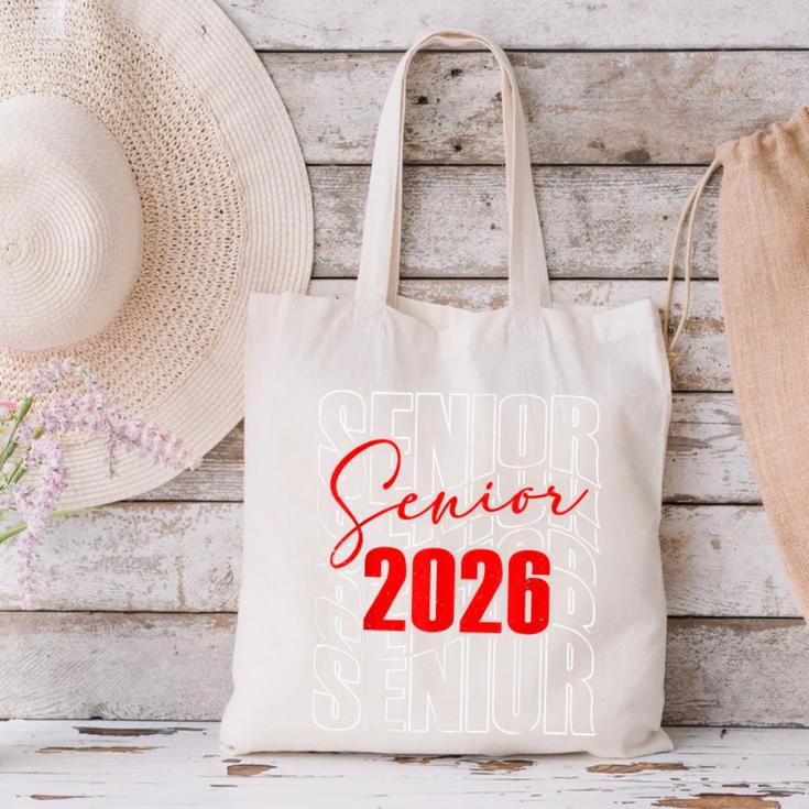 Senior 2026 Retro Class Of 2026 Graduation For Students Canvas Tote Bag