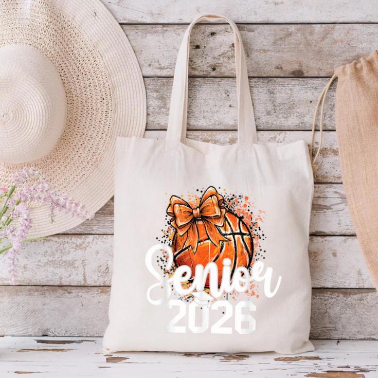 Senior Basketball Class Of 2026 Coquette Graduation Day Canvas Tote Bag
