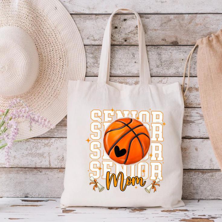 Senior Basketball Mom 2026 Basketball Graduation Canvas Tote Bag