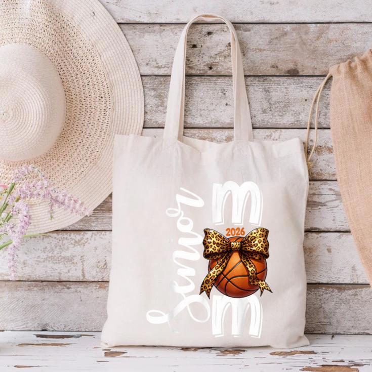 Senior Basketball Mom Class Of 2026 Player Graduation Grad Canvas Tote Bag