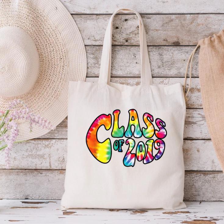 Senior Class Of 2019 Boho Tie Dye Graduation Canvas Tote Bag