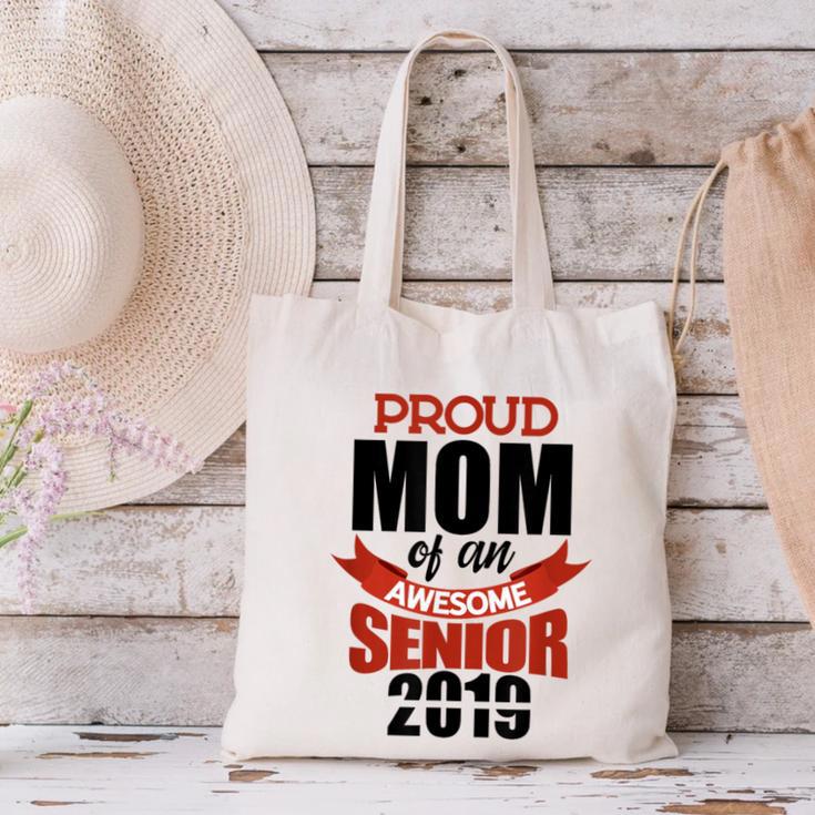 Senior Class Of 2019 Tshirt Graduation Awesome Mom Canvas Tote Bag