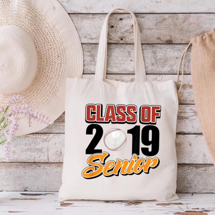 Senior Class Of 2019 Tshirt Graduation School Baseball Canvas Tote Bag