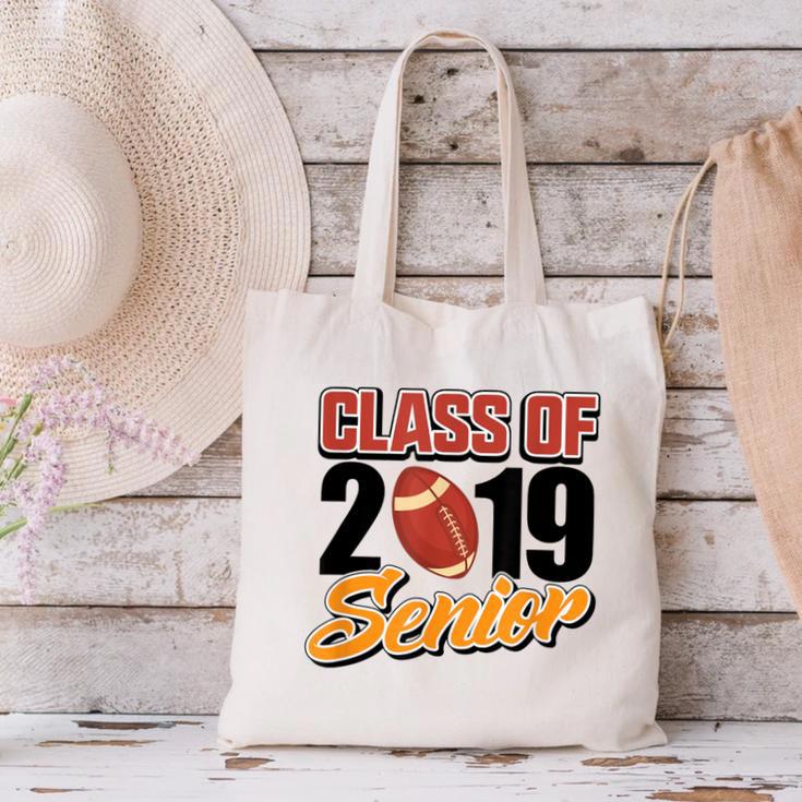 Senior Class Of 2019 Tshirt Graduation Students Football Canvas Tote Bag