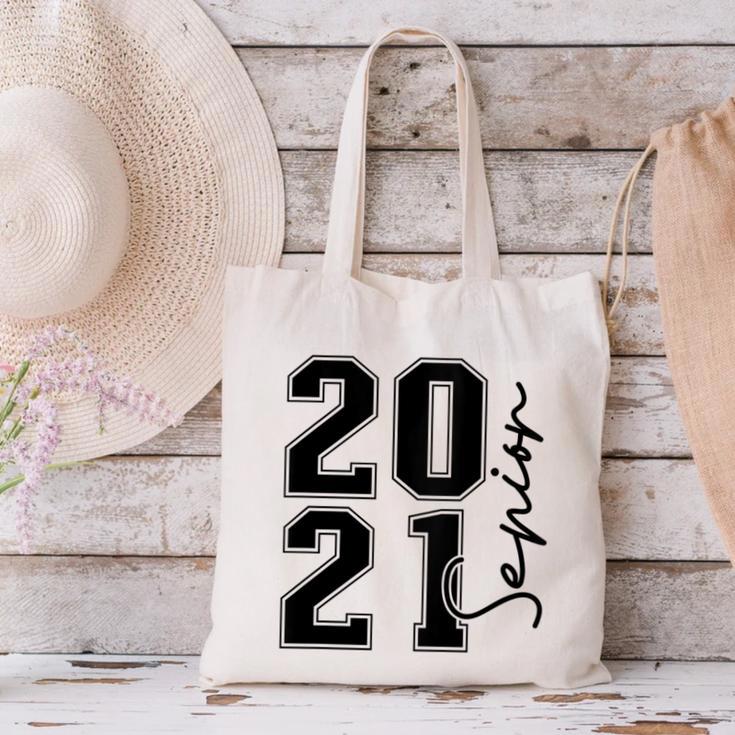 Senior Class Of 2021 Graduation High School College Canvas Tote Bag