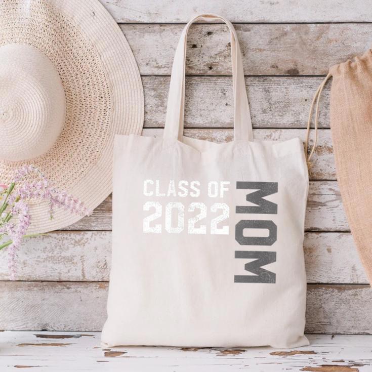 Senior Class Of 2022 Mom Graduation Canvas Tote Bag