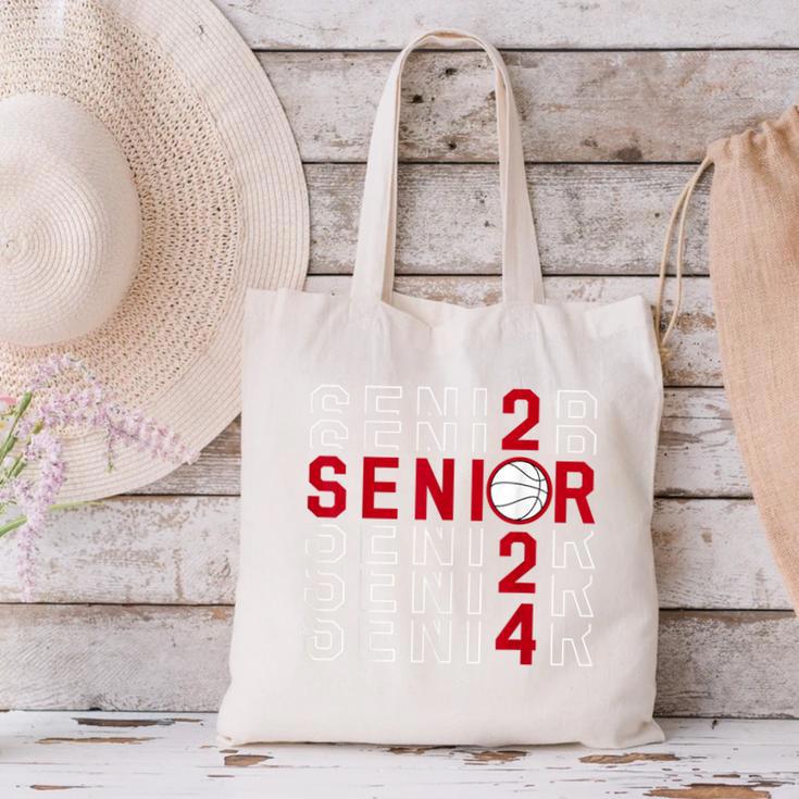 Senior Class Of 2024 Graduation 2024 Maroon Basketball Canvas Tote Bag