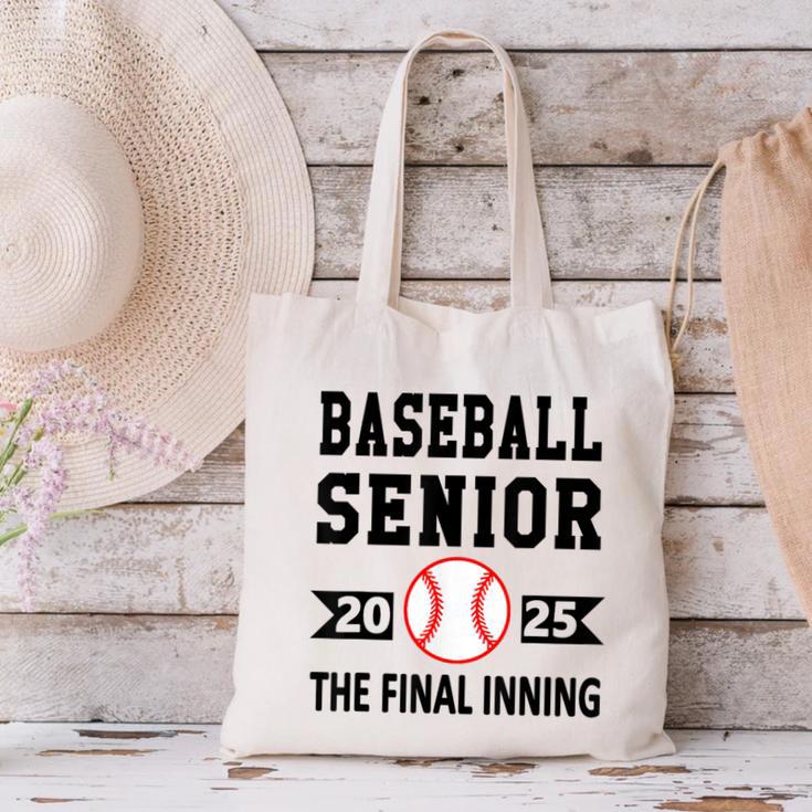 Senior Class Of 2025 Baseball Senior Night Graduation Party Canvas Tote Bag
