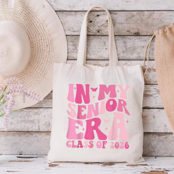 In My Senior Era Class Of 2026 Retro Senior 2026 Graduation Canvas Tote Bag