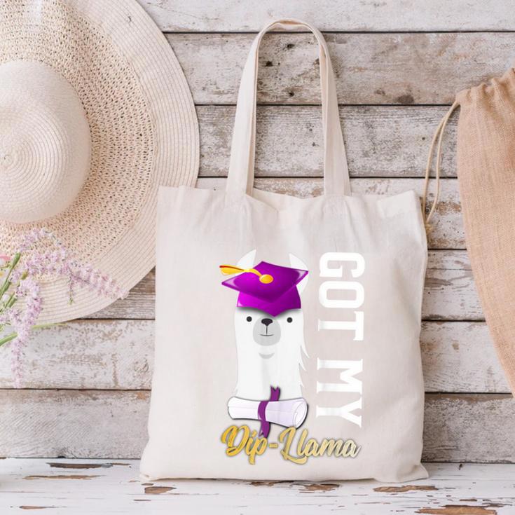 Senior Graduation 2020 Got My Dip-Llama Diploma Llama Pun Canvas Tote Bag