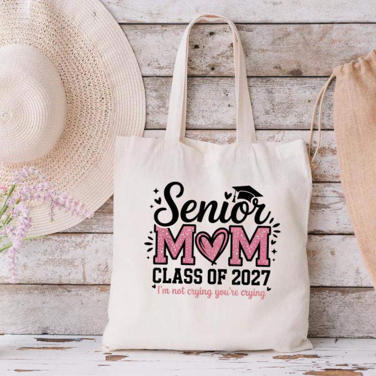 Senior Mom 2027 Class Of 2027 Graduation Proud Senior Mother Canvas Tote Bag