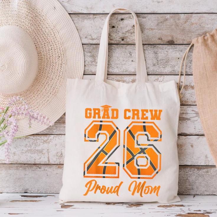 Senior Mom Class Of 2026 Basketball Mom Graduation Canvas Tote Bag