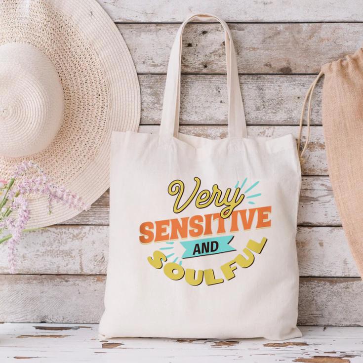 Very Sensitive And Soulful Introvert Canvas Tote Bag Very Sensitive And Soulful Introvert Canvas Tote Bag