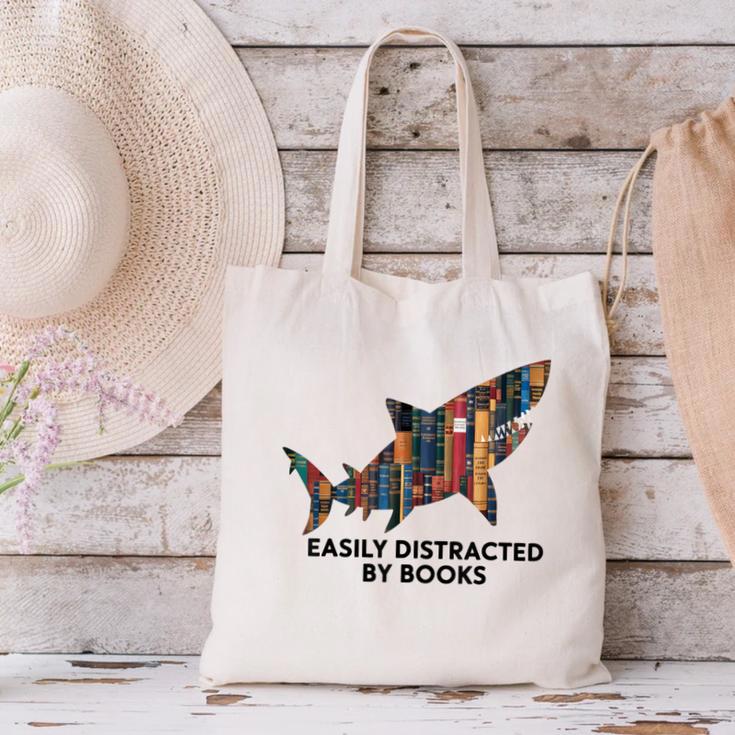 Shark Costume Teens Books Nerds Shark Stuffed Animal Sharks Canvas Tote Bag
