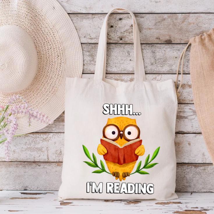 Shhh I'm Reading World Book Day Costume 2026 Kids Canvas Tote Bag