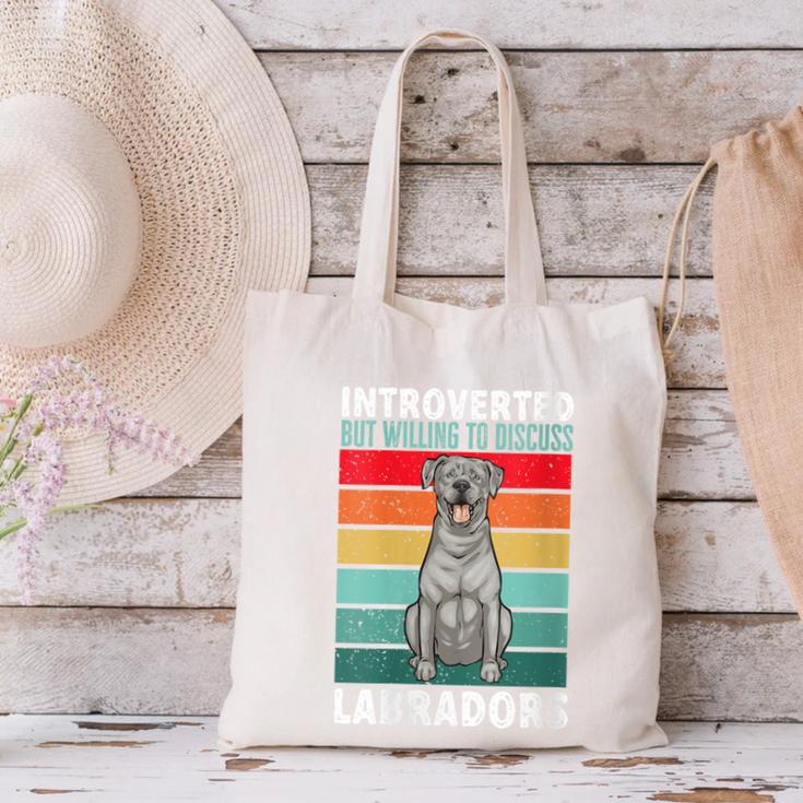 Silver Labrador Retriever Introvert Silver Lab Canvas Tote Bag Silver Labrador Retriever Introvert Silver Lab Canvas Tote Bag