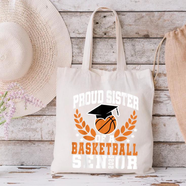 Sister Class Of 2025 Senior Basketball Graduation Family Canvas Tote Bag