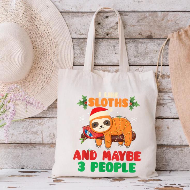 Sloth For Sloth Lover Men Women Kids Introverts Canvas Tote Bag