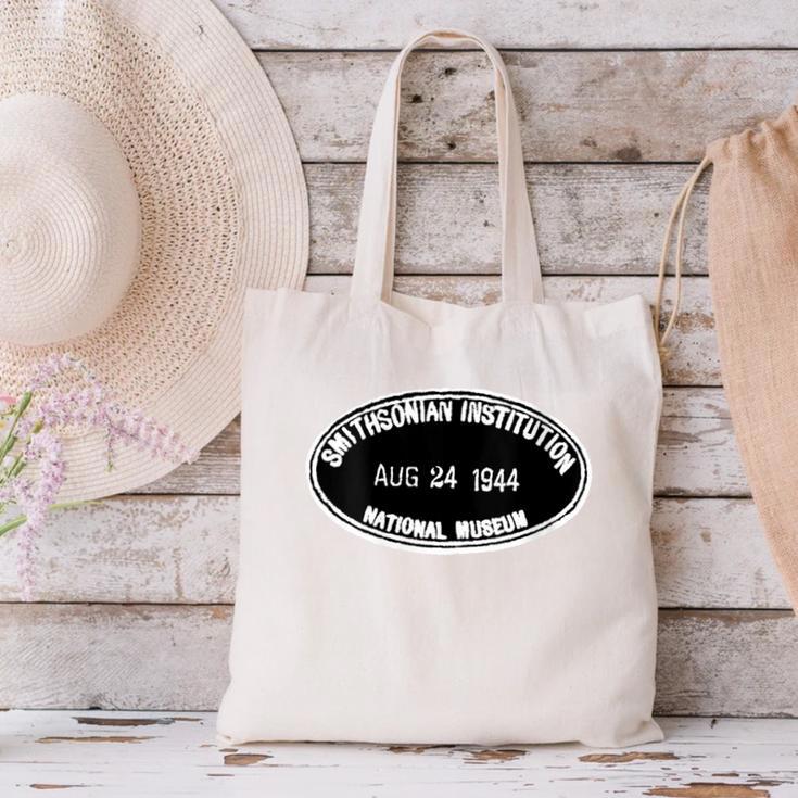 Smithsonian Institution Library 1944 Book Stamp Canvas Tote Bag