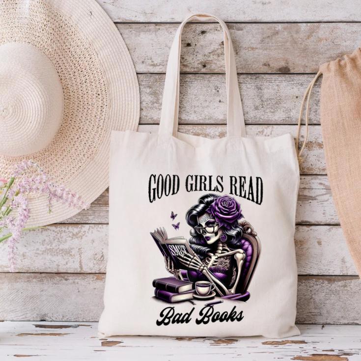 Smut Book Reading Smutty Good That Girls Read Bad Books Canvas Tote Bag
