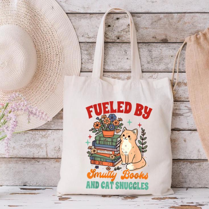 Smut Reader Cat Lover Fueled By Smutty Books & Cat Snuggles For Men Women Canvas Tote Bag