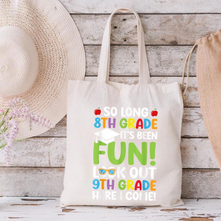 So Long 8th Grade 9th Grade Here I Come Graduation Canvas Tote Bag