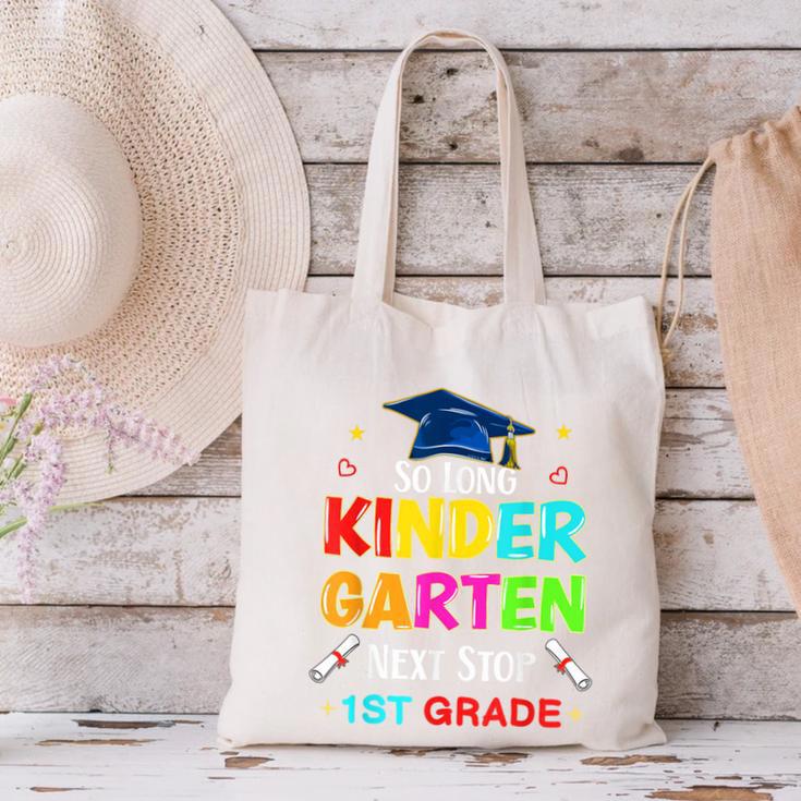 So Long Kindergarten Graduation 2025 Graduate 1st Grade Canvas Tote Bag