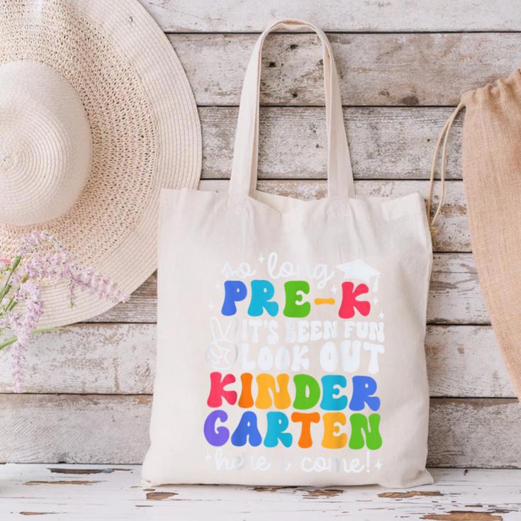 So Long Pre K Graduation Kindergarten Here I Come Kids 2024 Canvas Tote Bag