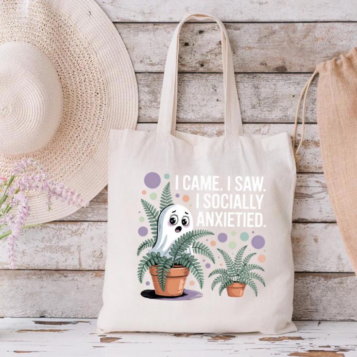 Social Anxiety Introvert Nervous Awkward Socially Canvas Tote Bag Social Anxiety Introvert Nervous Awkward Socially Canvas Tote Bag