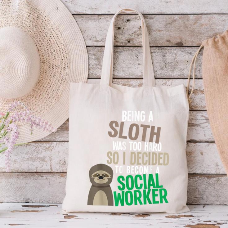 Social Work Student Masters Degree Graduation Canvas Tote Bag