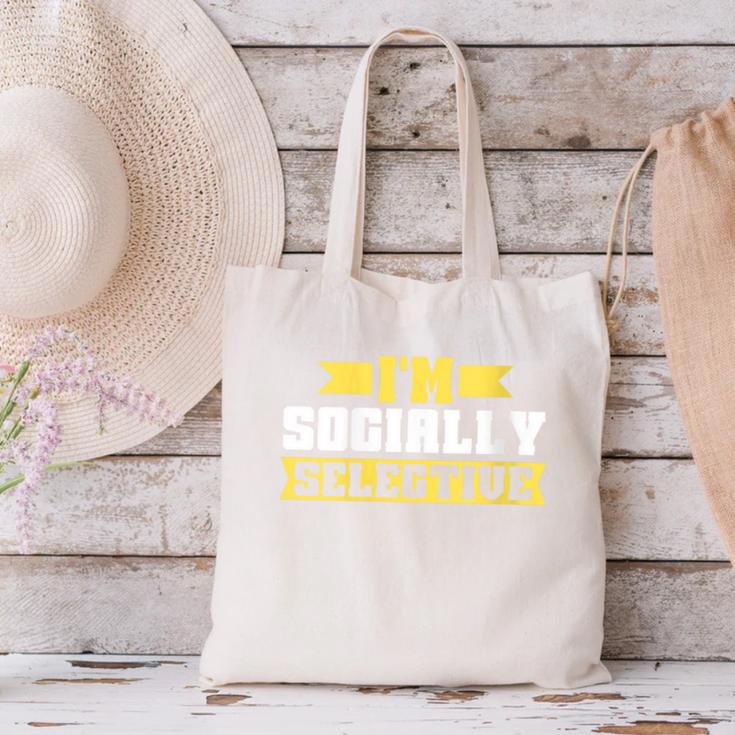 Im Socially Selective Introvert Canvas Tote Bag Im Socially Selective Introvert Canvas Tote Bag